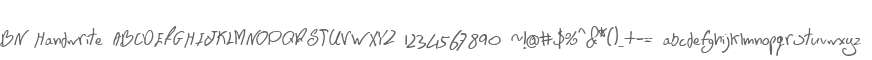 BN Handwrite