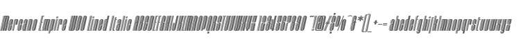 Mercano Empire W00 Lined Italic