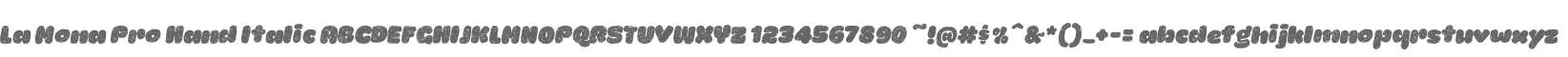La Mona Pro Hand Italic