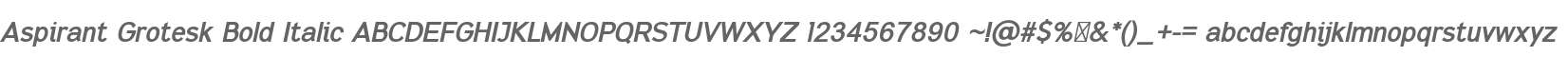 Aspirant Grotesk