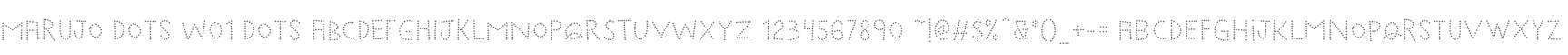 Marujo Dots W01 Dots
