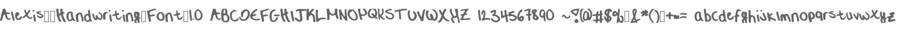 Alexis__Handwriting_Font_1.0