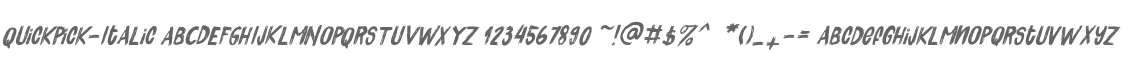 QuickPick-Italic