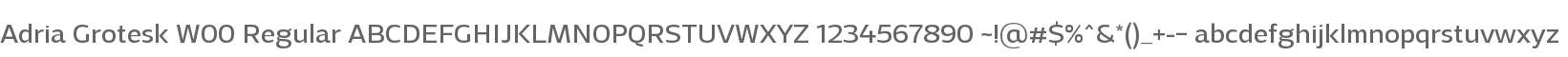 Adria Grotesk W00 Regular