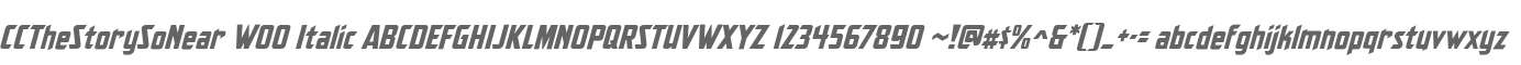 CCTheStorySoNear W00 Italic