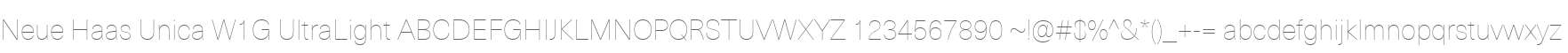 Neue Haas Unica W1G UltraLight