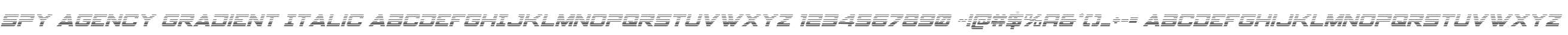 Spy Agency Gradient Italic