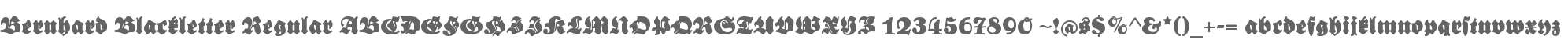 Bernhard Blackletter Regular