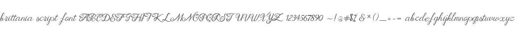 brittania script font