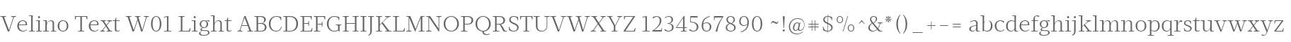 Velino Text W01 Light
