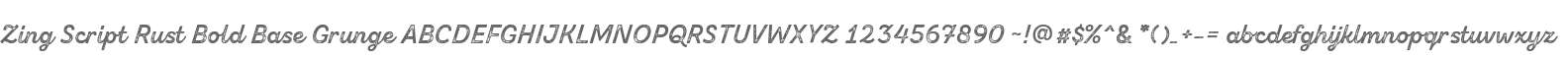 Zing Script Rust Bold Base Grunge