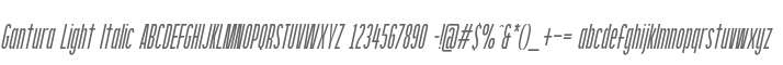 Gantura Light Italic