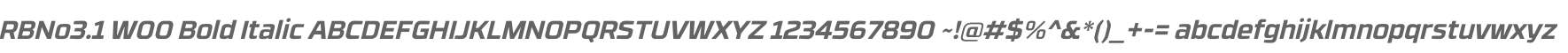 RBNo3.1 W00 Bold Italic