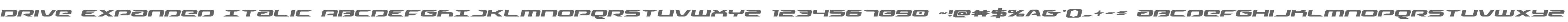 Drive Expanded Italic