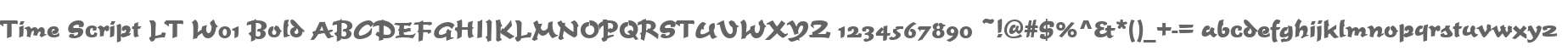 Time Script LT W01 Bold