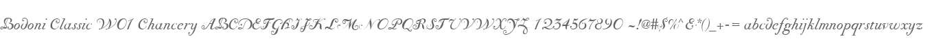 Bodoni Classic W01 Chancery