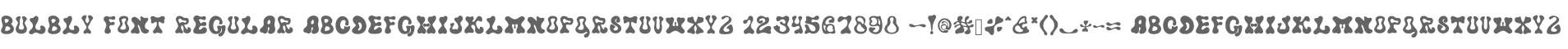 Bulbly Font