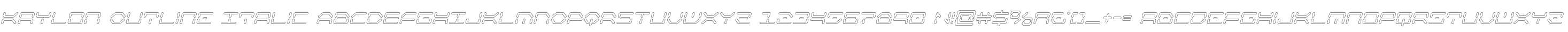 Kaylon Outline Italic