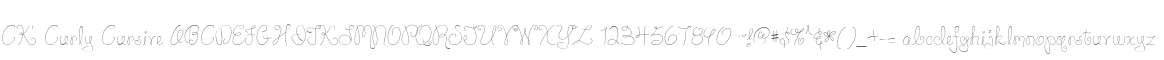 CK Curly Cursive