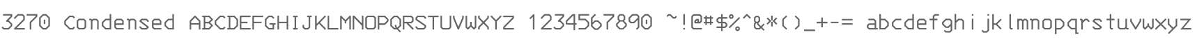 3270 Condensed