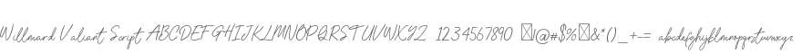 Willmard Valiant Script