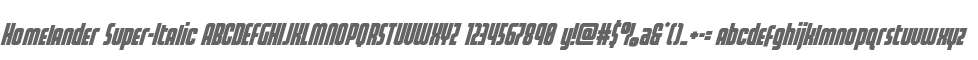 Homelander Super-Italic