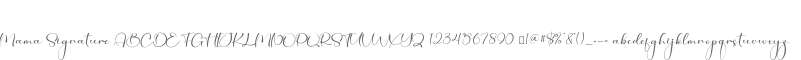 Mama Signature
