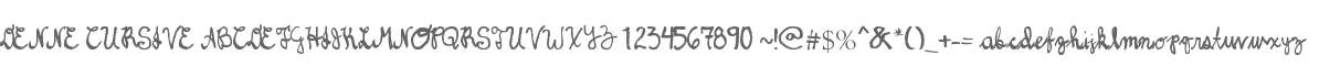DENNE CURSIVE