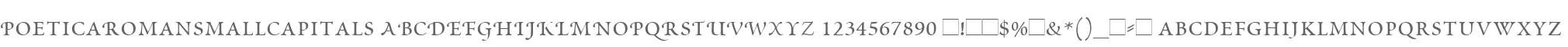 PoeticaRomanSmallCapitals