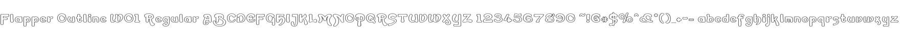 Flapper Outline W01 Regular