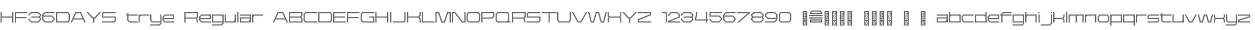 HF36DAYS trye