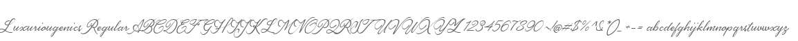 Luxuriougenics Regular
