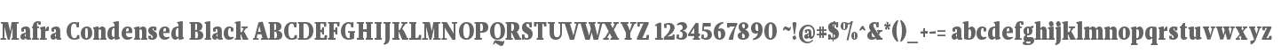 Mafra Condensed Black