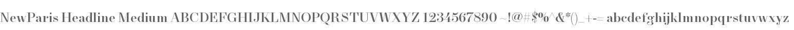NewParis Headline Medium