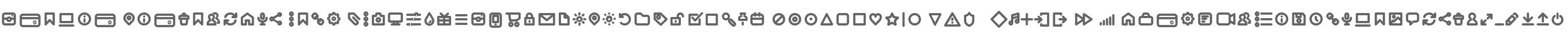 Iconic Pictograms Bold