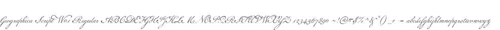 Geographica Script W01 Regular