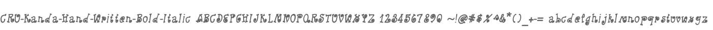 CRU-Kanda-Hand-Written-Bold-Italic