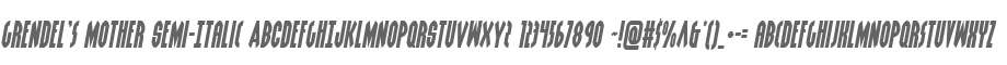 Grendel's Mother Semi-Italic