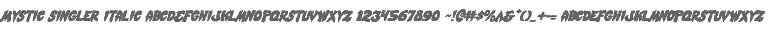 Mystic Singler Italic