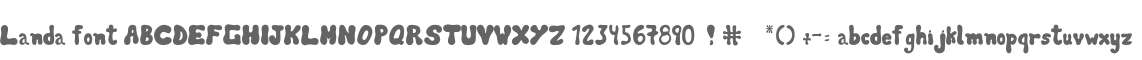 Landa font
