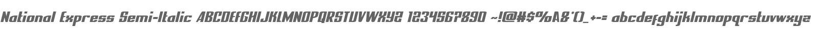 National Express Semi-Italic