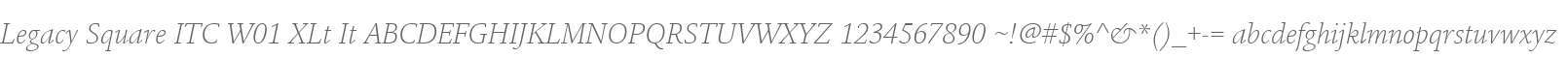 Legacy Square ITC W01 XLt It