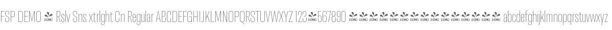 FSP DEMO - Rslv Sns xtrlght Cn