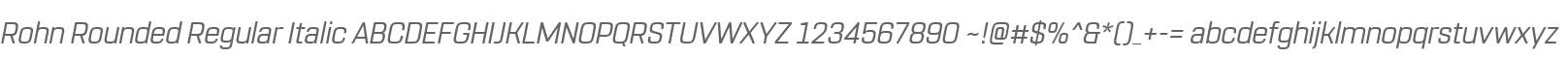 RohnRounded-RegularItalic