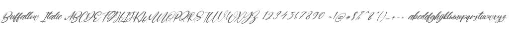 Buffallow Italic