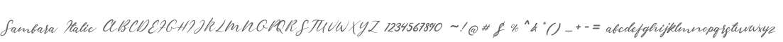 Sambara Italic
