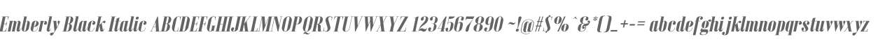 Emberly Black Italic