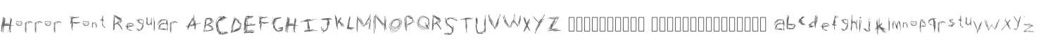 Horror Font Regular