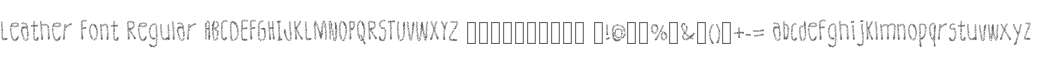 Leather Font Regular