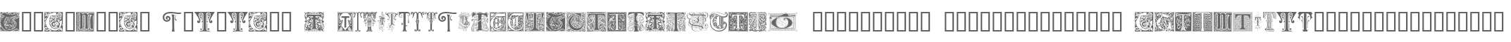 Ornamental Initials T